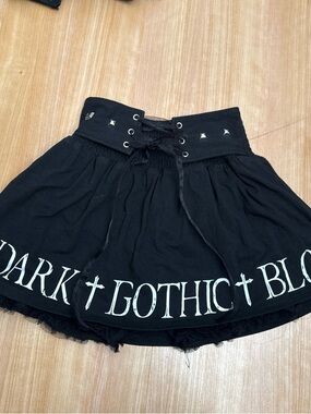 Datk gothic blood bloomer skirt